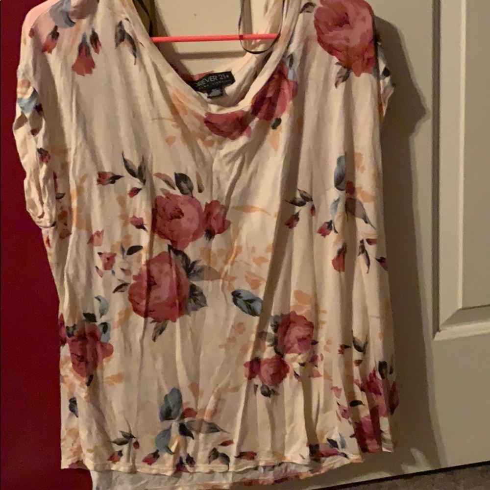 Floral soft tee shirt